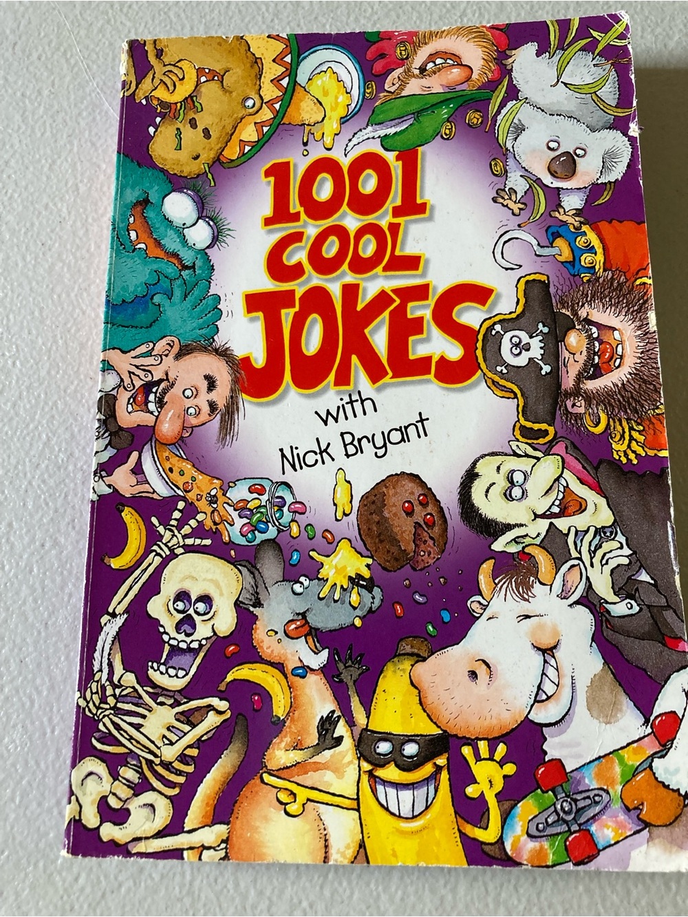 1001 Cool Jokes Nick Bryant Paperback Illustrated Joke Book Humor Ages 9-12